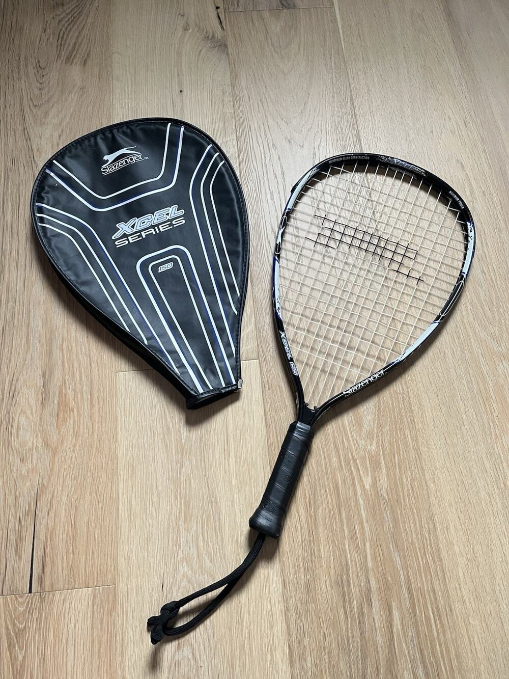 SLAZENGER XCEL 150 BLACK TENNIS RACQUET W COVER BEGINNER